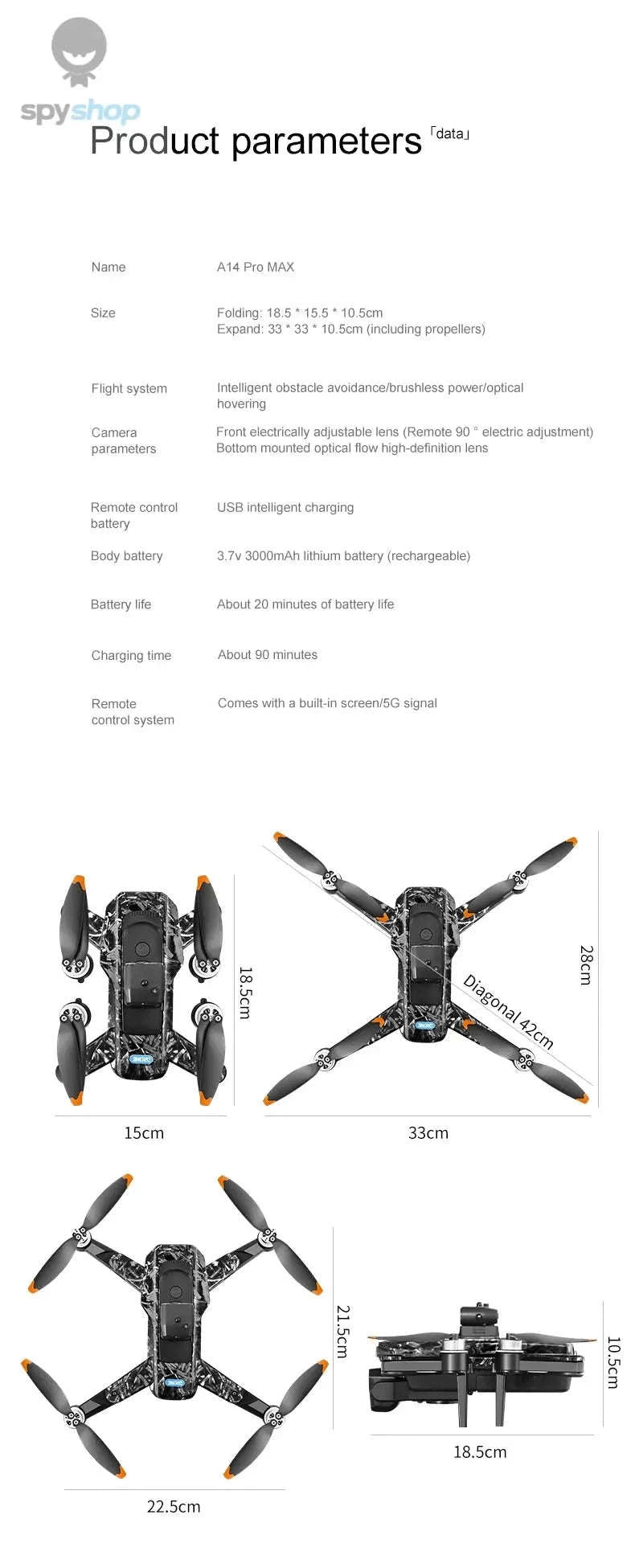 Xiaomi Mijia A14Pro Max Drone-3S-6K-battery-1