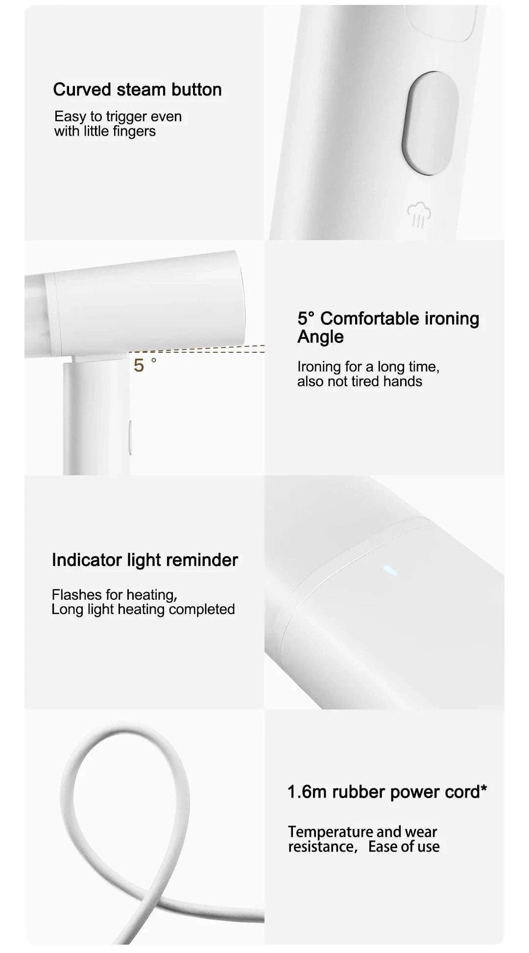 Xiaomi Mijia Handheld Garment Steamer 2 for Fast Wrinkle Care-Garment Steamer 2 / EU