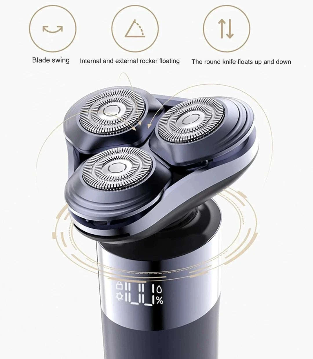 Xiaomi Mijia S302 Electric Shaver for Men 360° Floating Wet Dry-Mijia S302 / China Mainland