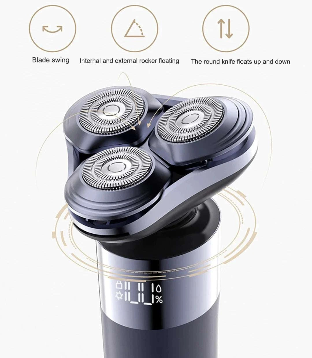 Xiaomi Mijia S302 Electric Shaver for Men 360° Floating Wet Dry-Mijia S302 / China Mainland