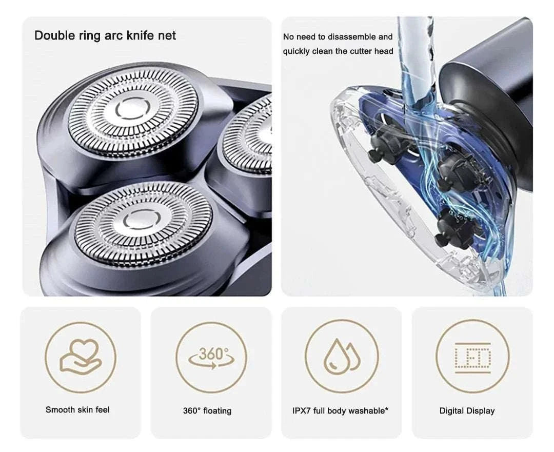 Xiaomi Mijia S302 Electric Shaver for Men 360° Floating Wet Dry-Mijia S302 / China Mainland