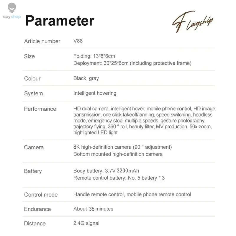 Xiaomi Mijia V88 8K Dual-Camera Drone-Yellow Dual 8K-1B