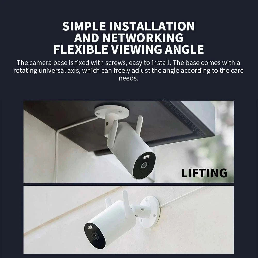 Xiaomi Outdoor Camera AW300 2K WiFi Security Cam Night Vision IP66-Chinese Version / US Plug