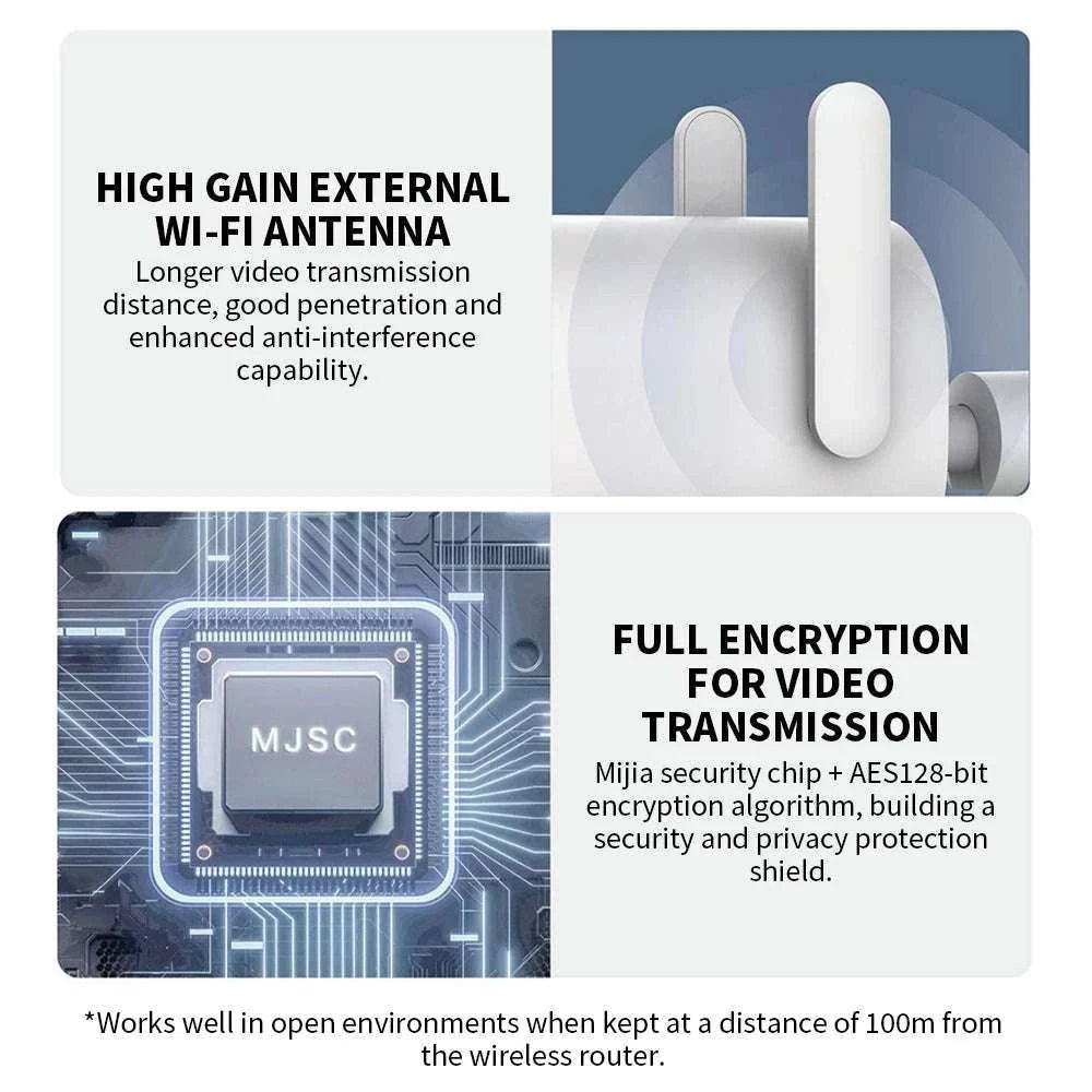 Xiaomi Outdoor Camera AW300 2K WiFi Security Cam Night Vision IP66-Chinese Version / US Plug