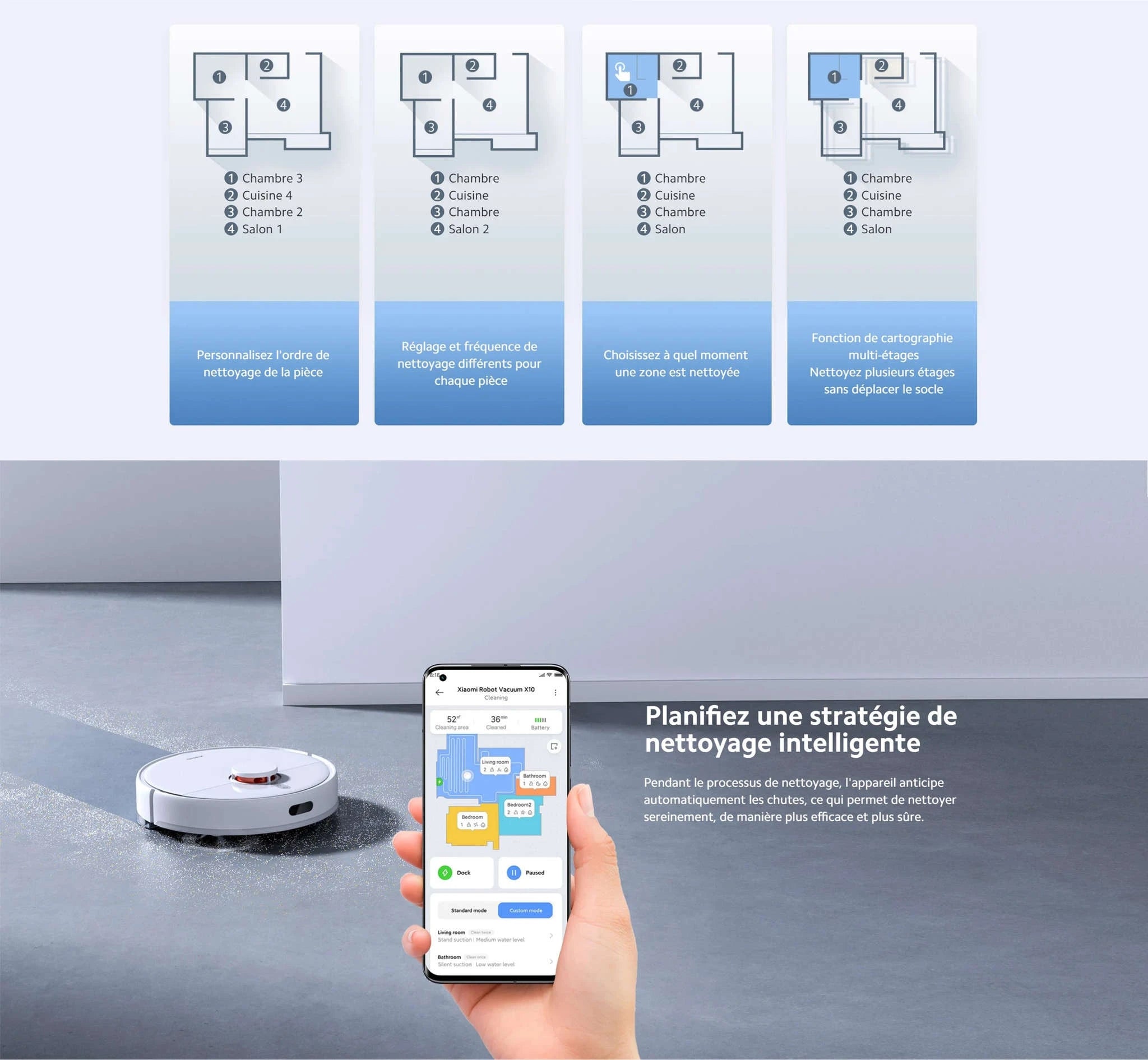 Xiaomi Robot Vacuum X10 EU White – Smart, Powerful Home Cleaning-Default Title