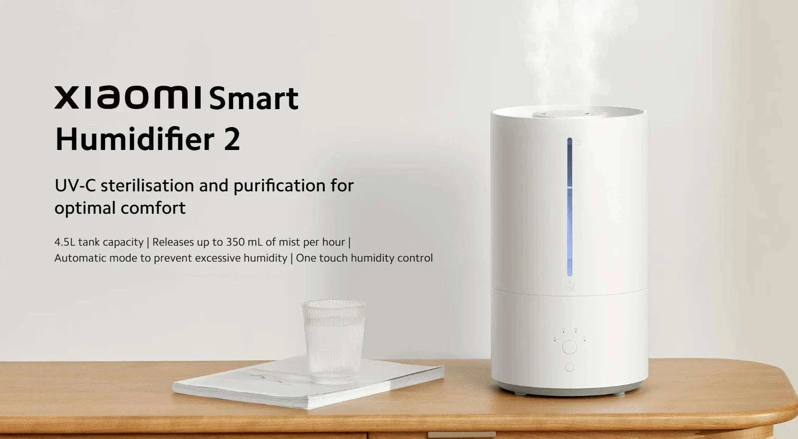 Xiaomi Smart Antibacterial Humidifier 2 4.5L UV-C Mist Control-Xiaomi Humidifier 2 / EU