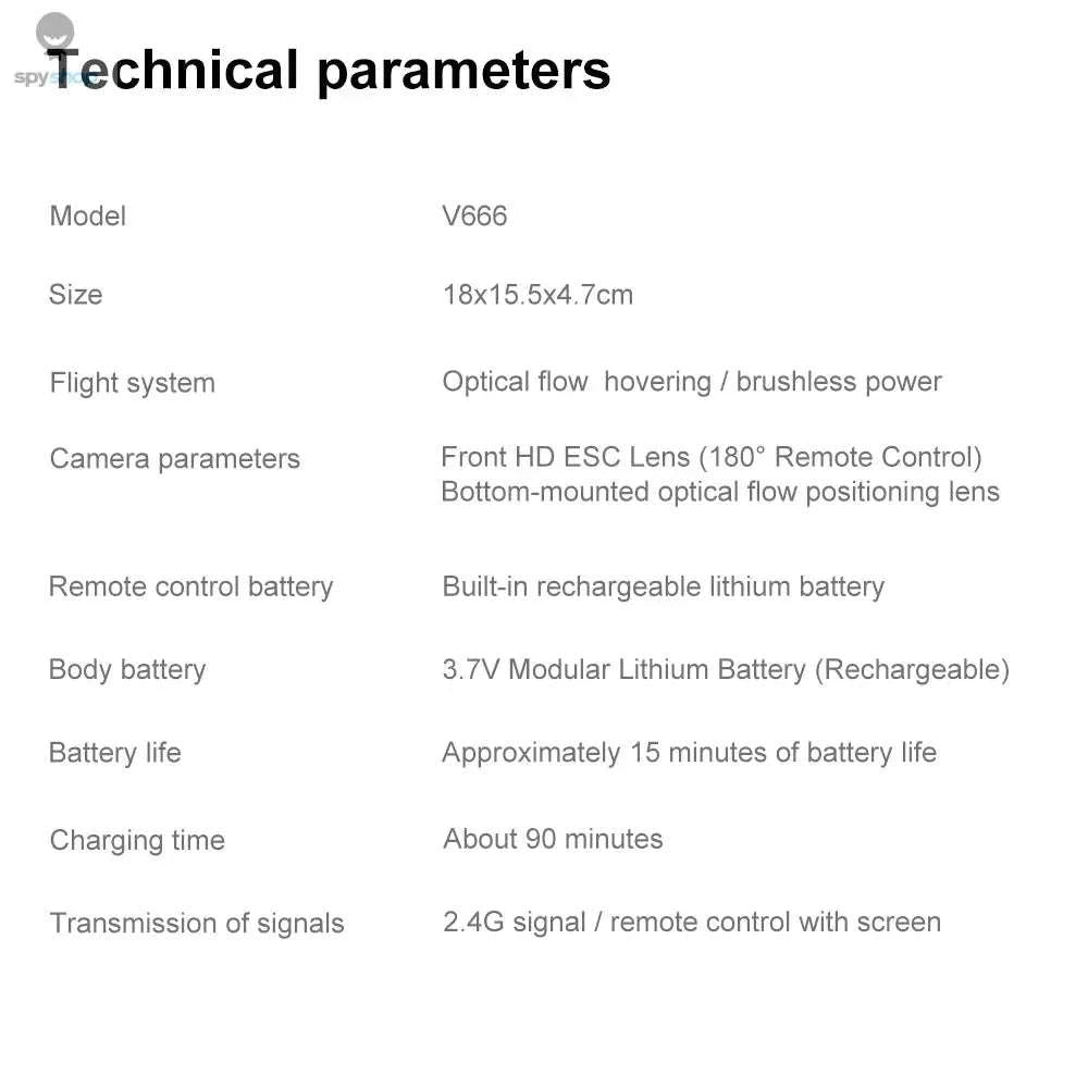Xiaomi V666 Mini Drone-Black-8k-battery-2