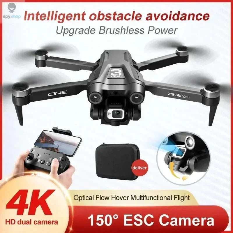 Xiaomi Z908 Pro 8K Drone ESC Professional Quadcopter-Black-4K-2S-battery1