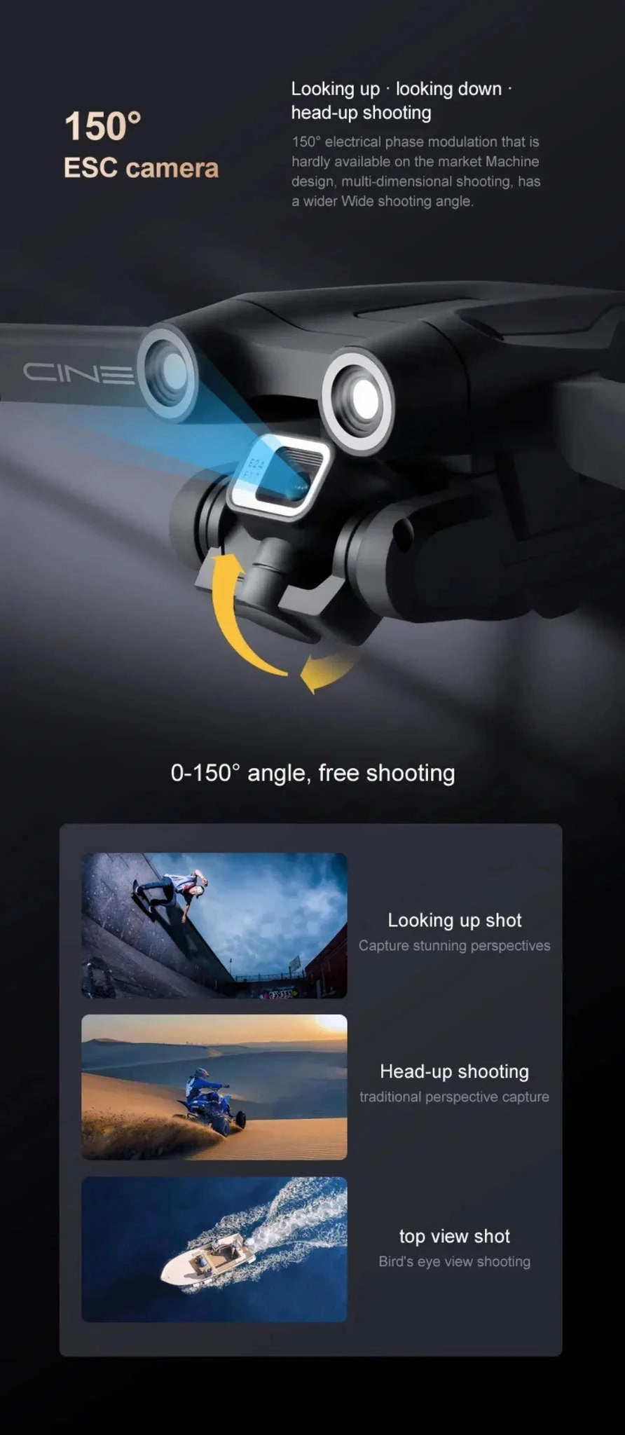 Xiaomi Z908 Pro 8K Drone ESC Professional Quadcopter-Black-4K-2S-battery1