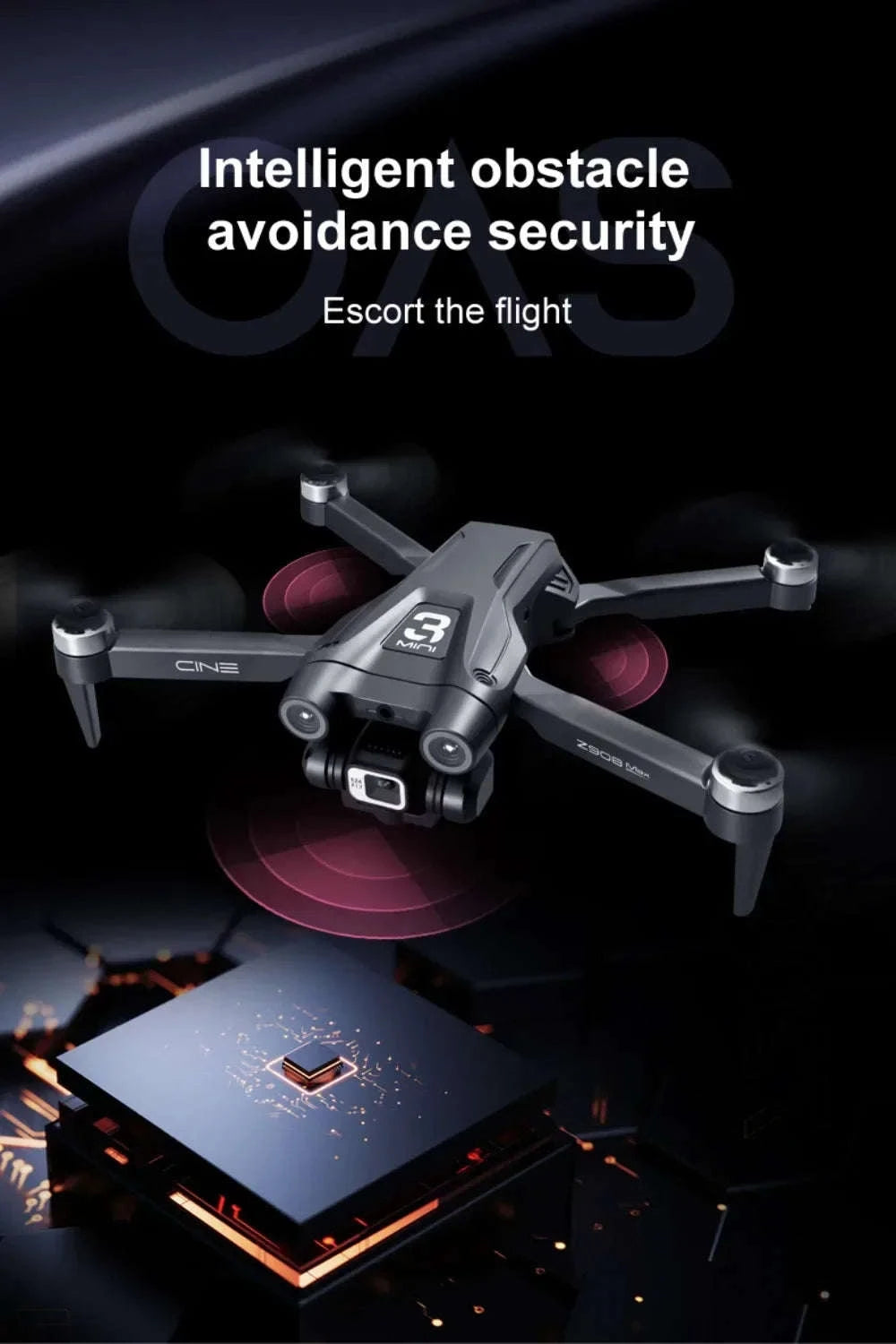 Xiaomi Z908 Pro 8K Drone ESC Professional Quadcopter-Black-4K-2S-battery1