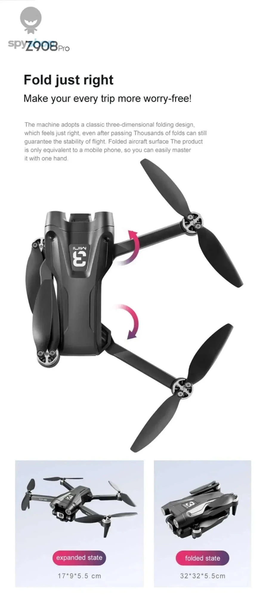 Xiaomi Z908 Pro 8K Drone ESC Professional Quadcopter-Black-4K-2S-battery1