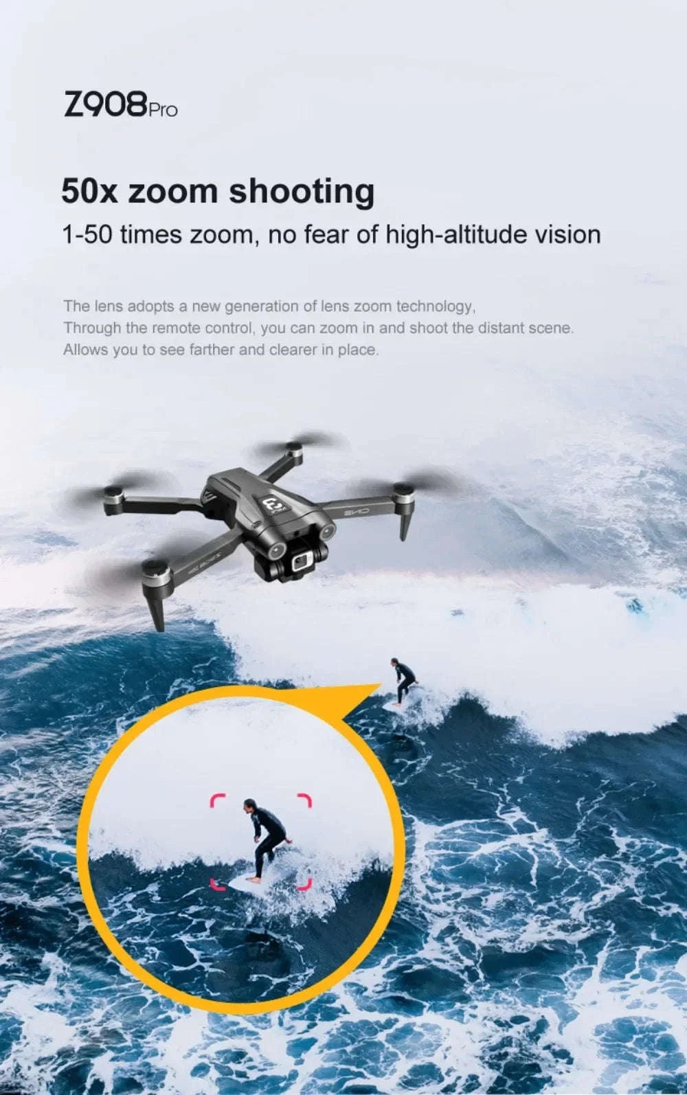 Xiaomi Z908 Pro 8K Drone ESC Professional Quadcopter-Black-4K-2S-battery1