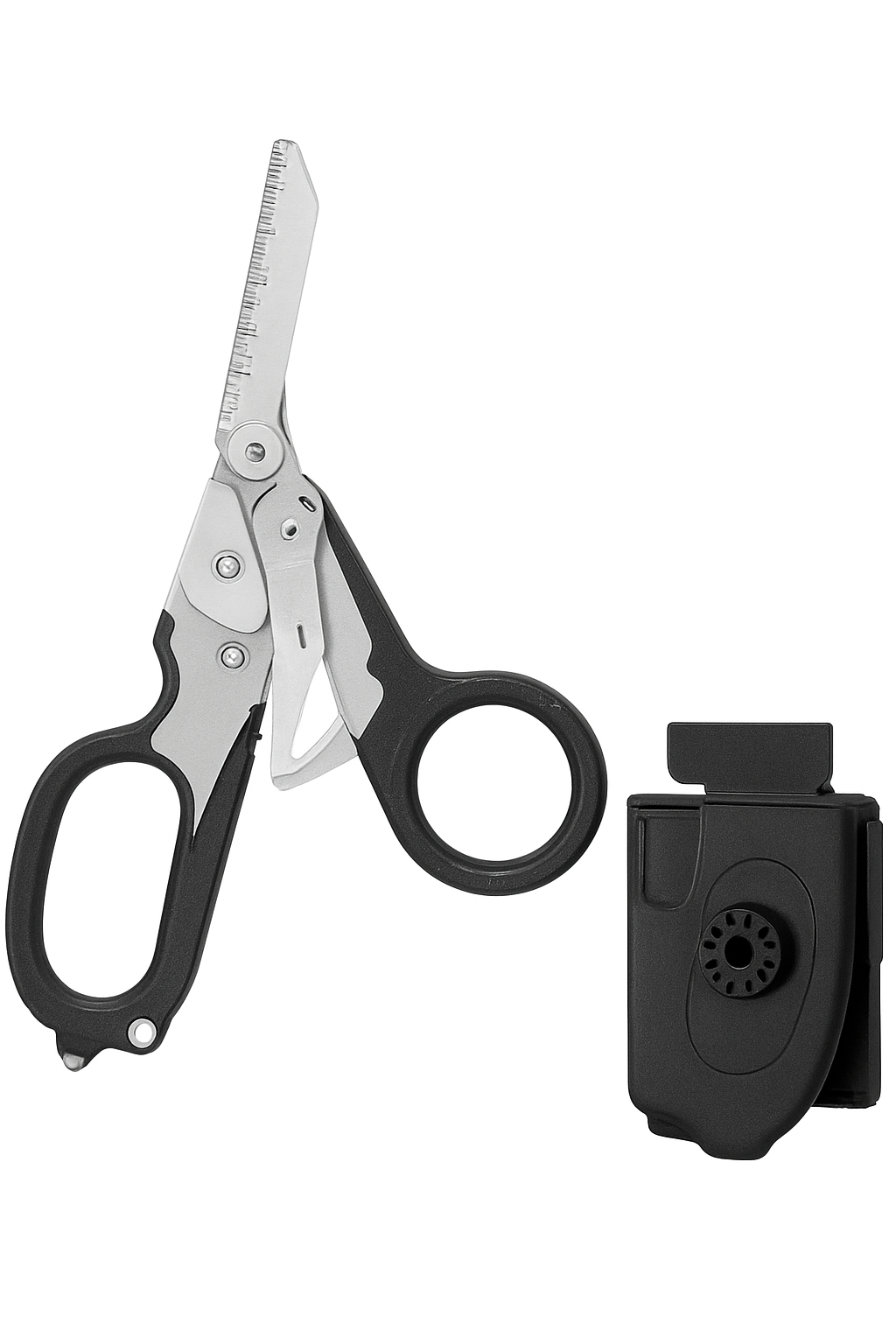 Multifunction Scissors Tactical Survival Tool with Belt Cutter