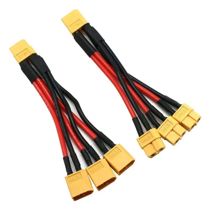 XT60 Parallel Battery Connector 3-Way Y Splitter-XT60 Female