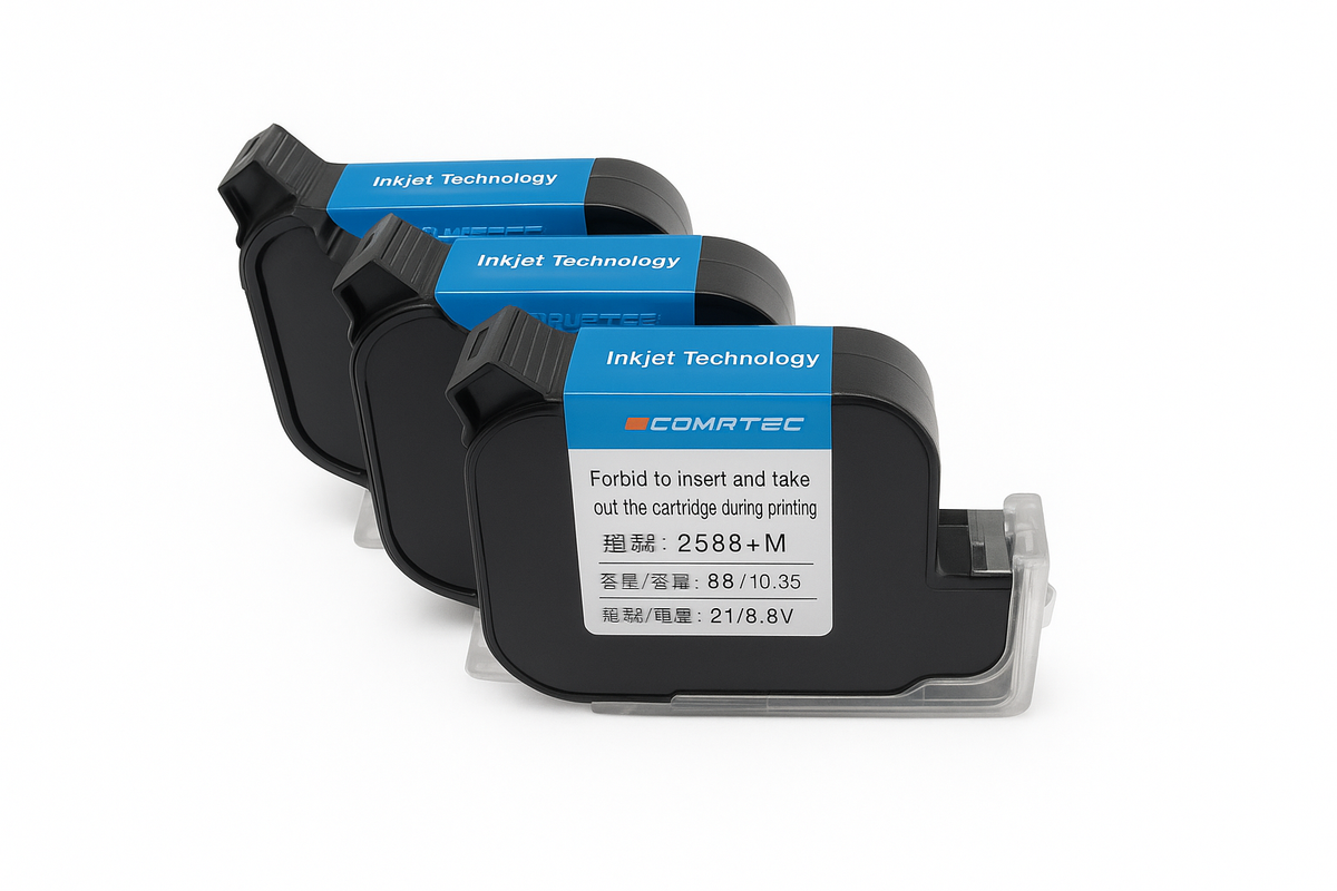 YAOMATEC 2588+M 2588+12.7mm Handheld thermal inkjet Printer Fast Dry Eco Solvent Ink Cartridge for Unencrypted handheld printer - Spy-shop.com