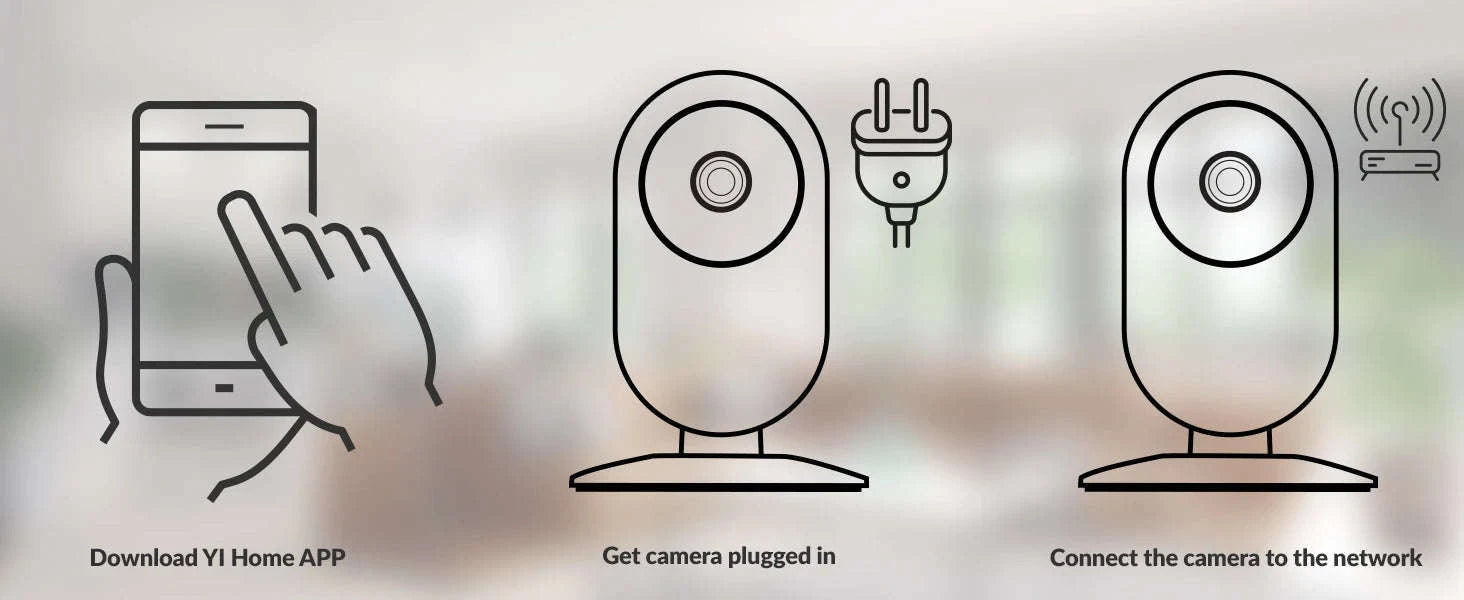 YI 2K 3MP Indoor Security Camera with Night Vision & AI Detection-2pcs / EU Plug / China Mainland