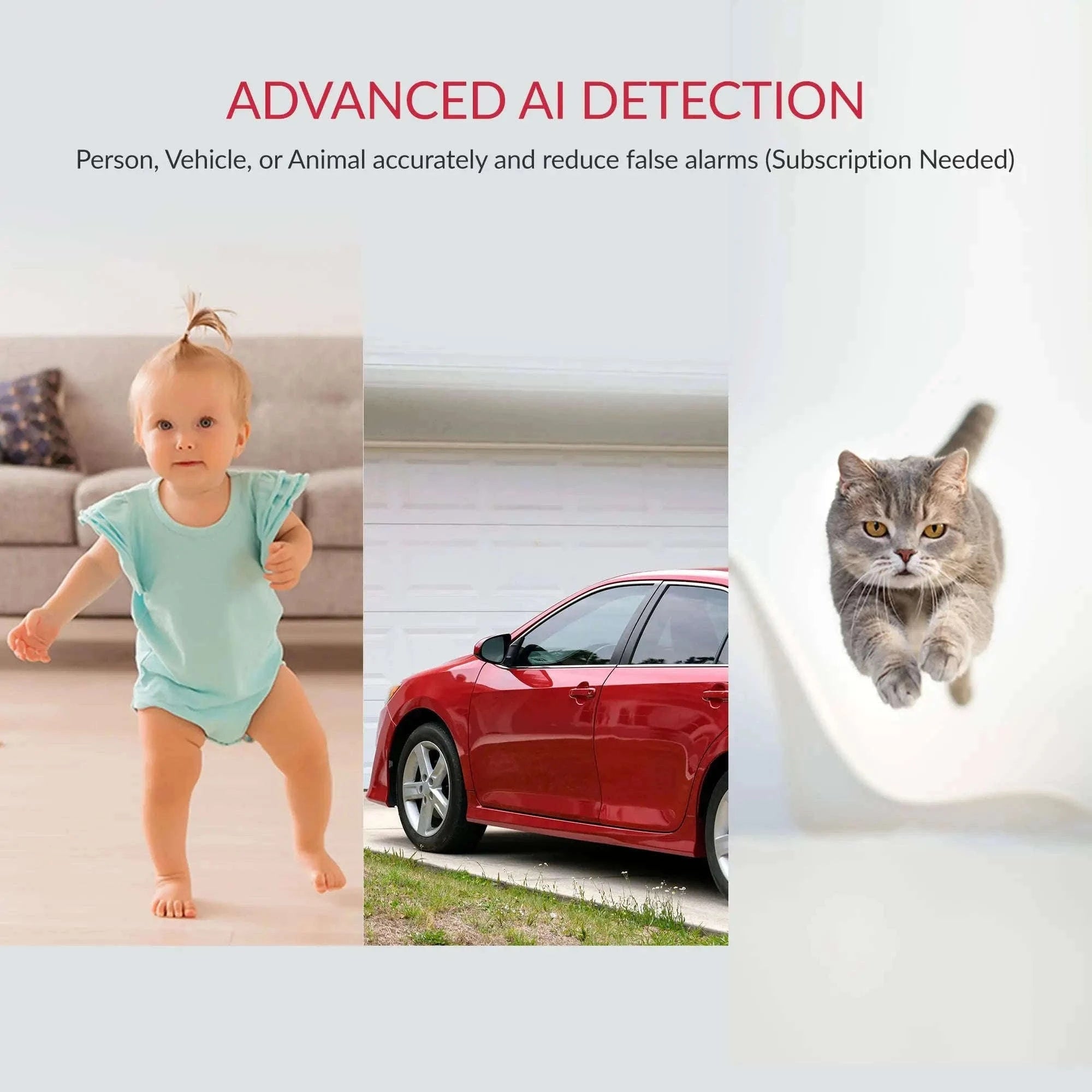 YI 2K 3MP Indoor Security Camera with Night Vision & AI Detection-2pcs / EU Plug / China Mainland