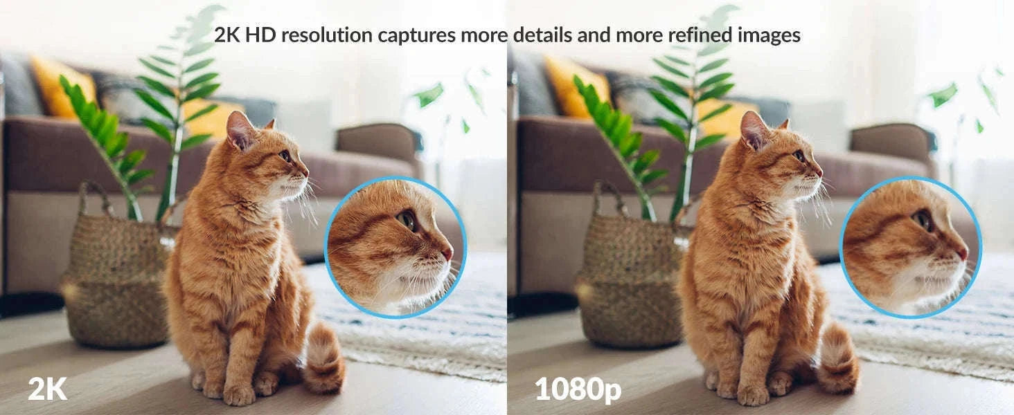 YI 2K 3MP Indoor Security Camera with Night Vision & AI Detection-2pcs / EU Plug / China Mainland