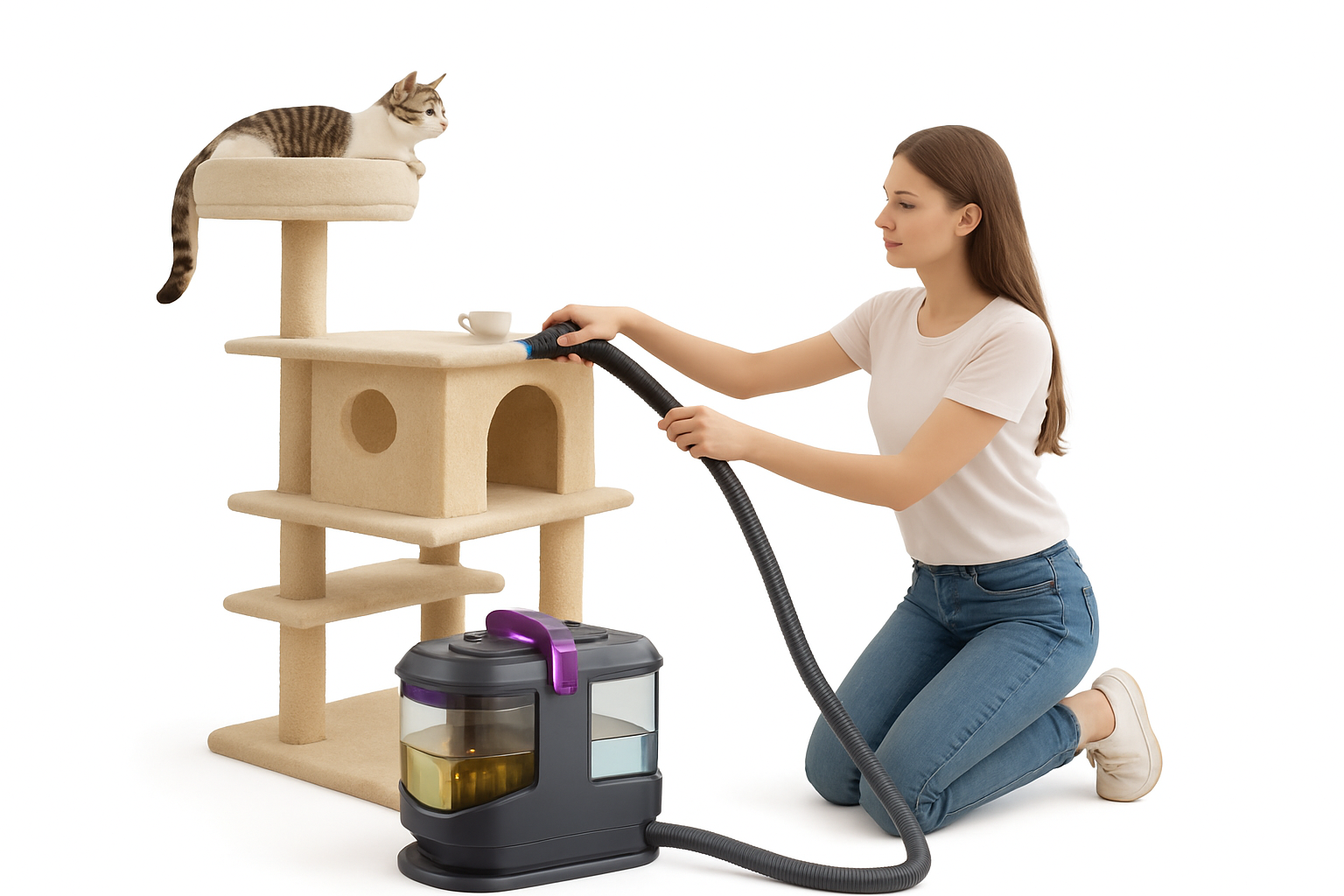 Portable Carpet & Upholstery Cleaner Machine, 15KPa, 13.5ft Corded Spot Cleaner
