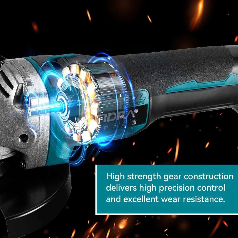 YOFIDRA 3000W 125mm Brushless Electric Angle Grinder-Without Battery / spain / EU