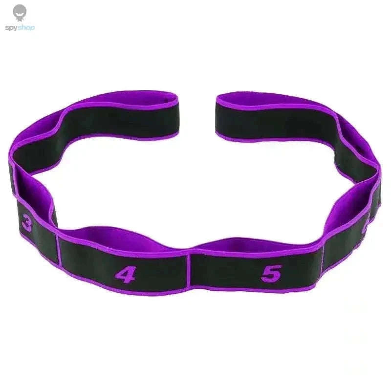 Yoga Stretch Resistance Band for Flexibility and Strength Training-Purple