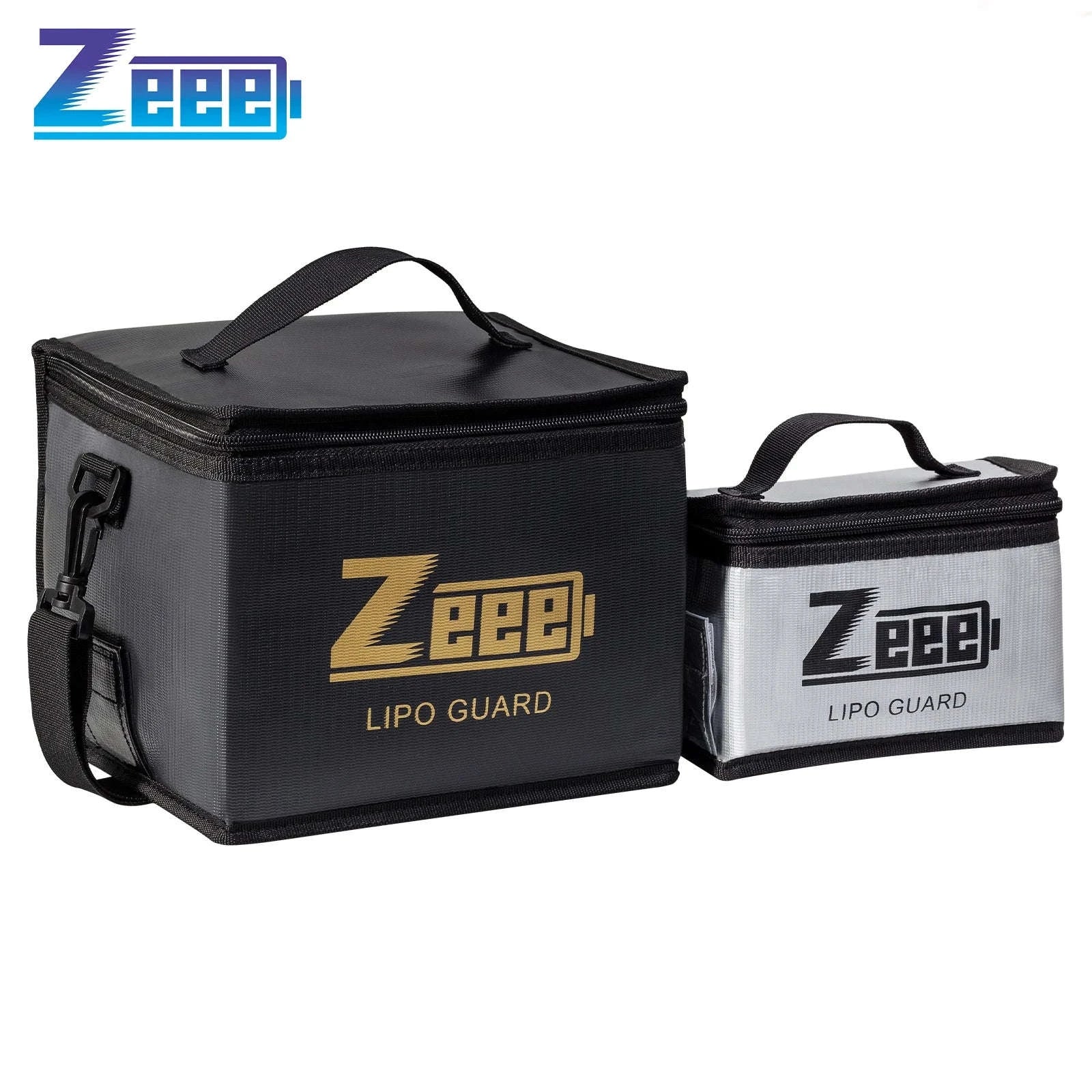 Zeee Fireproof LiPo Battery Safety Bag Set-As shown / UNITED KINGDOM