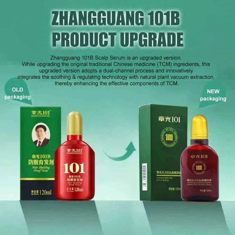 Zhangguang 101B Hair Growth Tonic 120ml Anti Hair Loss Treatment-Default Title