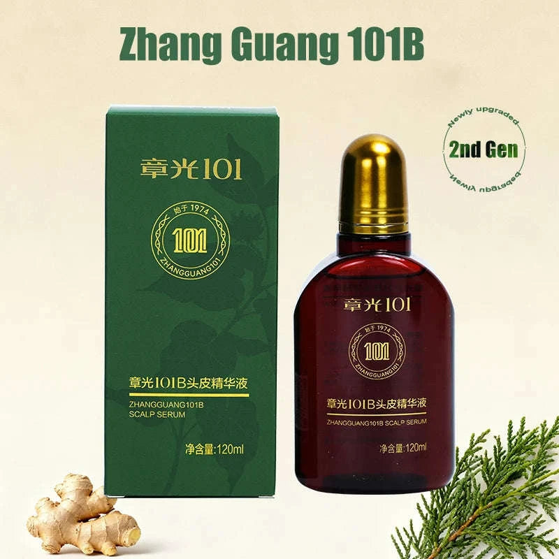 Zhangguang 101B Hair Growth Tonic 120ml Anti Hair Loss Treatment-Default Title