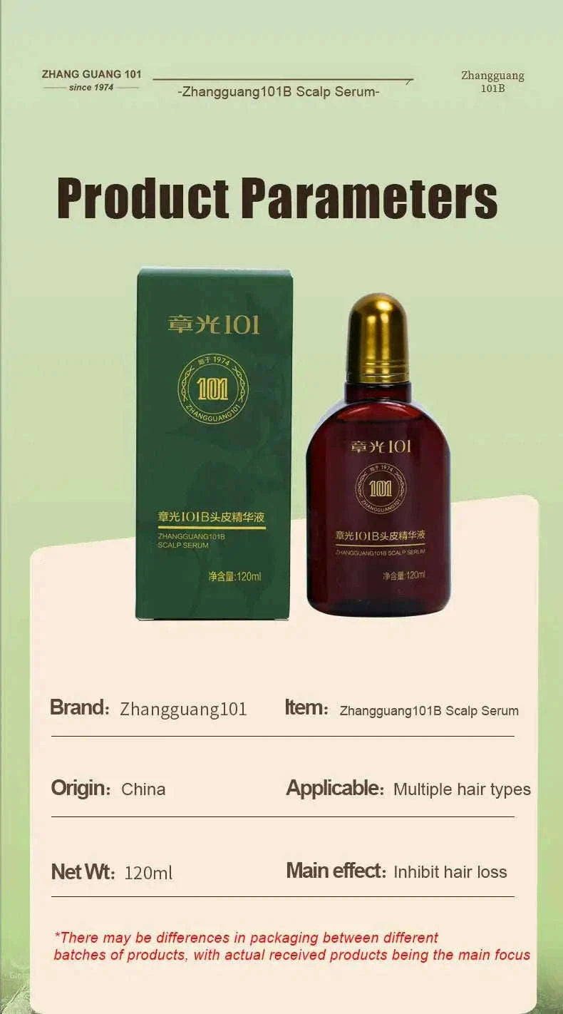 Zhangguang 101B Hair Growth Tonic 120ml Anti Hair Loss Treatment-Default Title