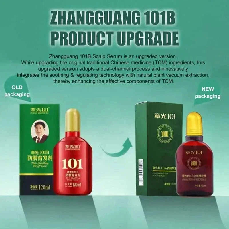 Zhangguang 101B Hair Growth Tonic 120ml Anti Hair Loss Treatment-Default Title
