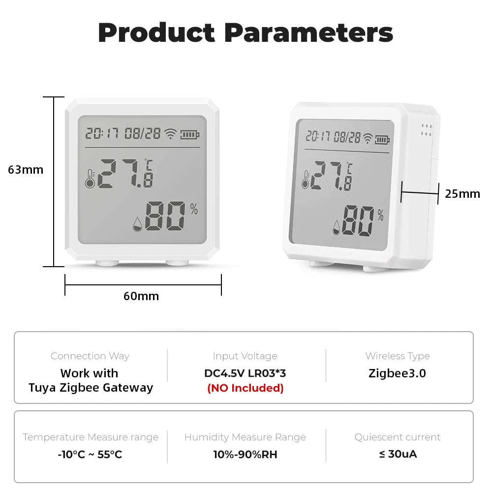 Zigbee Temperature and Humidity Sensor-Zigbee Black