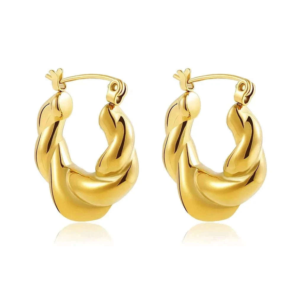 Zircon Circle Huggie Hoop Earrings for Women-22306 1