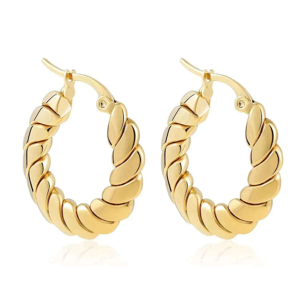 Zircon Circle Huggie Hoop Earrings for Women-22306 1