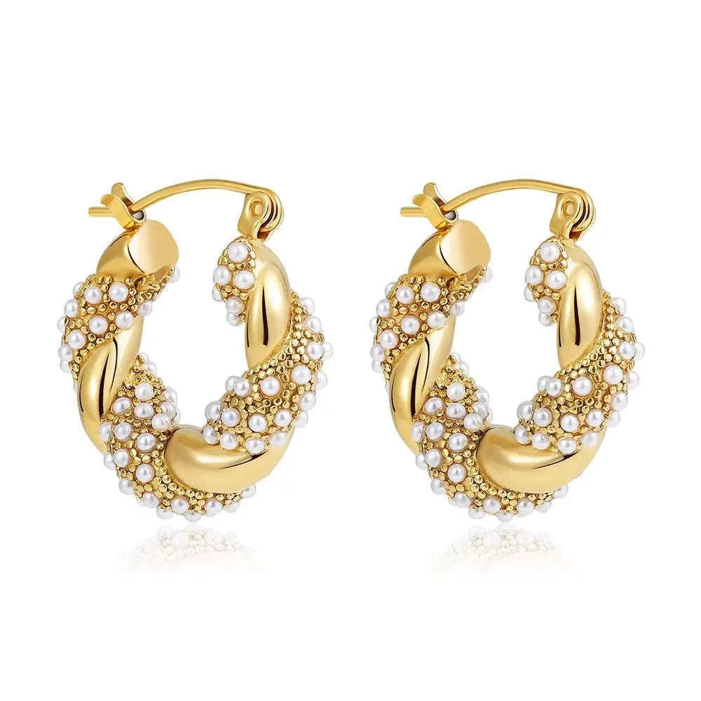 Zircon Circle Huggie Hoop Earrings for Women-22306 1