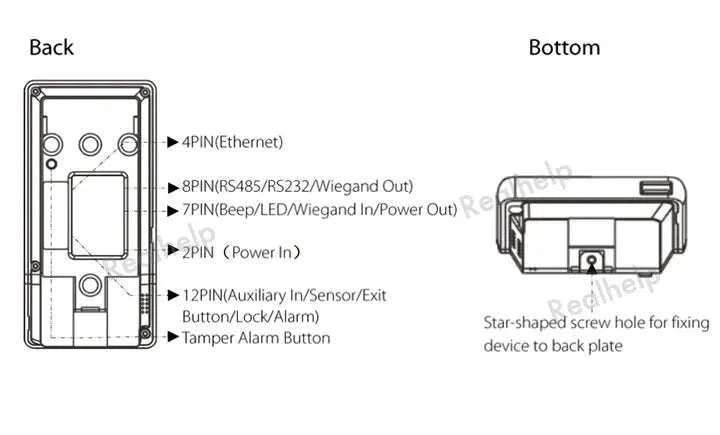 ZKTeco Fingerprint Attendance Terminal with Wi‑Fi and 3000 Templates-Machine No ADMS No Card / Spanish