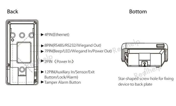 ZKTeco Fingerprint Attendance Terminal with Wi‑Fi and 3000 Templates-Machine No ADMS No Card / Spanish