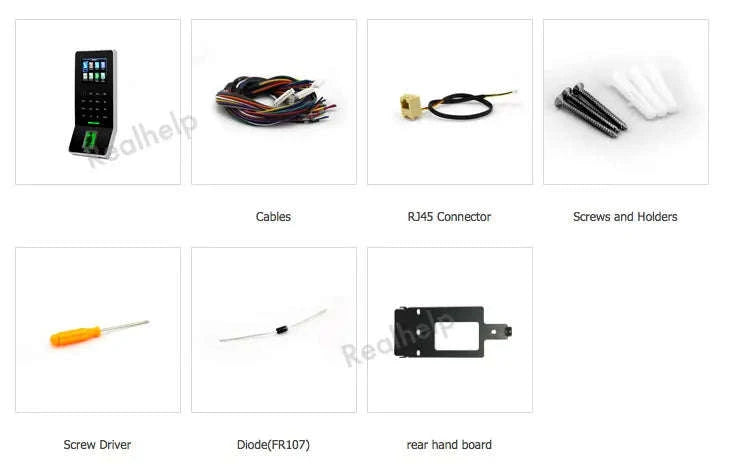 ZKTeco Fingerprint Attendance Terminal with Wi‑Fi and 3000 Templates-Machine No ADMS No Card / Spanish