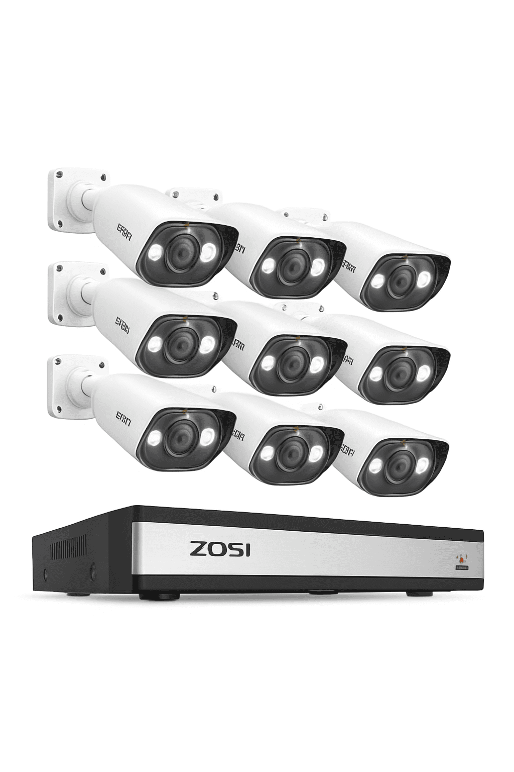 ZOSI 16-Channel 8MP PoE Security Camera System with 4TB HDD-16CH 5MP and 12 Cam / Poland / 4T