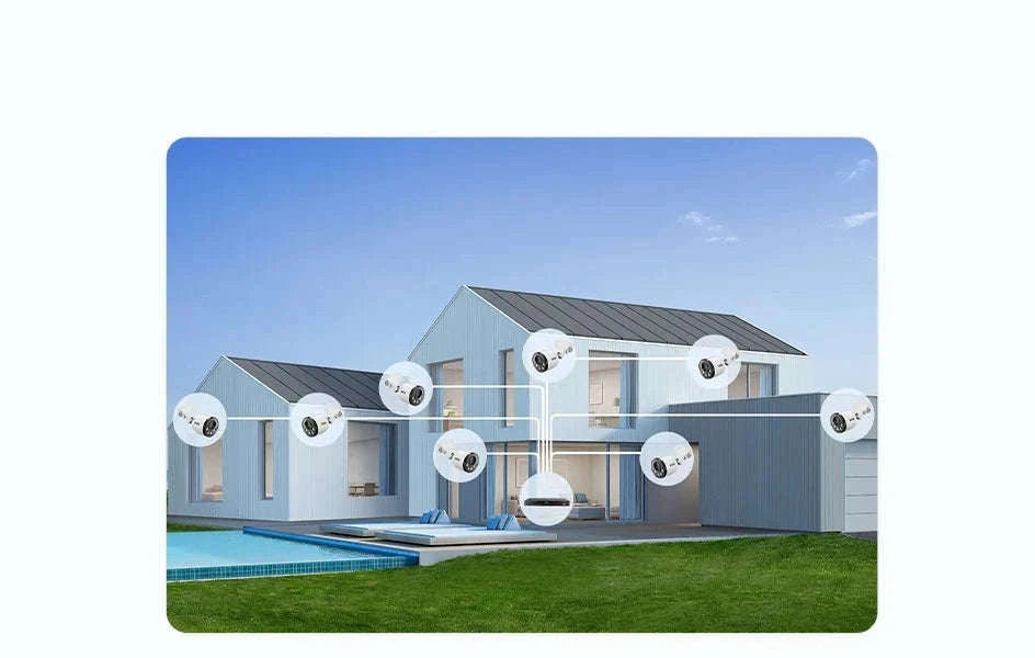 ZOSI 16CH 4K PoE CCTV System with 4TB HDD and 8MP Cameras-12PCS 8MP Cam 4TB / Australia