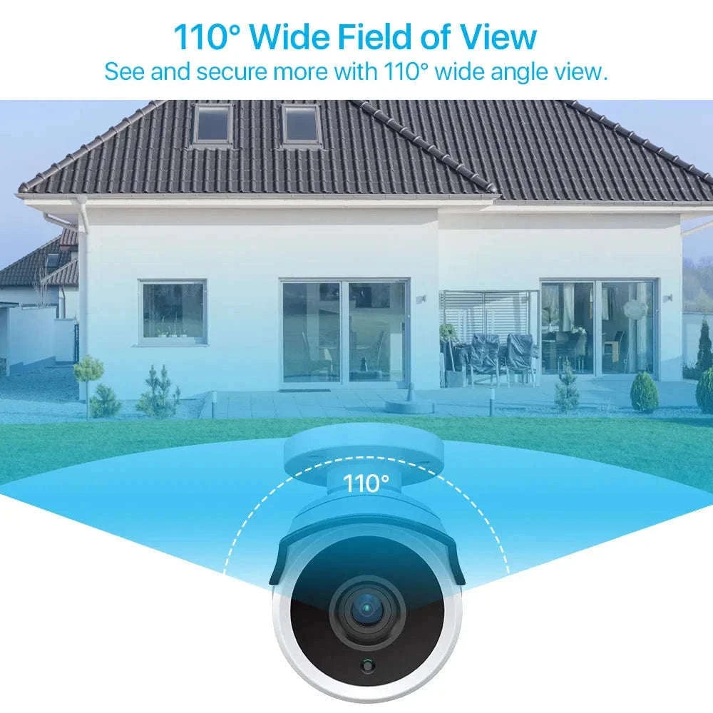 ZOSI 4 Pack 1080P HD-TVI Security Cameras with Audio Recording-white / Poland