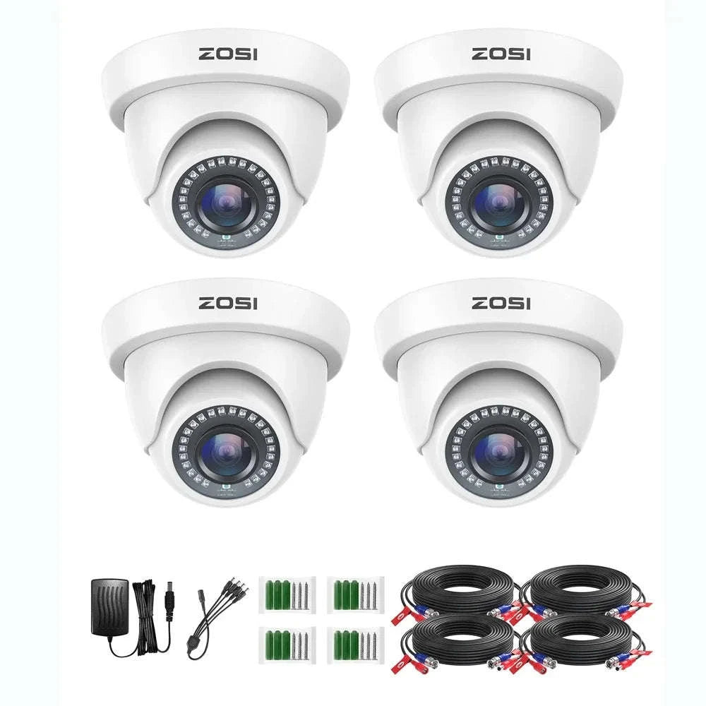 ZOSI 4-Pack 1080P Wired Security Cameras for Home CCTV-Black / United States