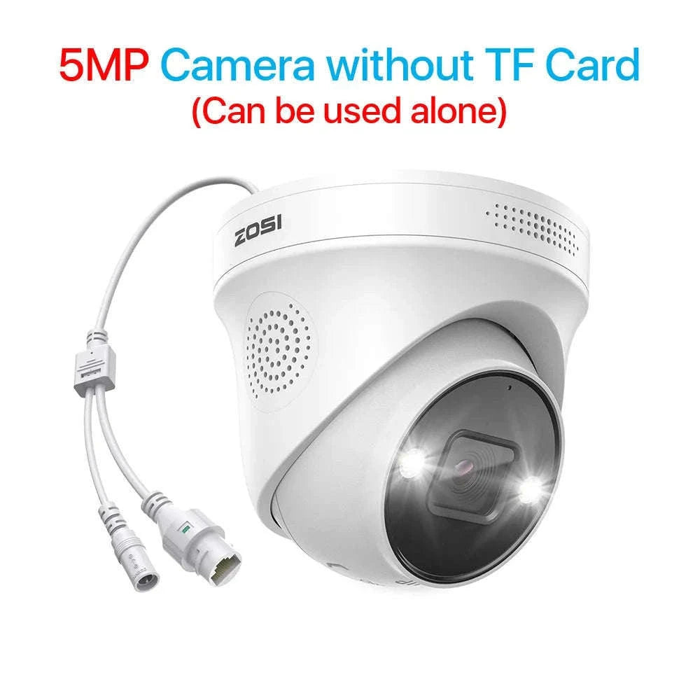 ZOSI 4K PoE Outdoor Security Camera with AI Detection-5MP without TF Card / Poland