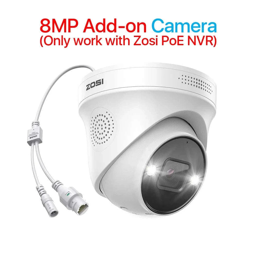 ZOSI 4K PoE Outdoor Security Camera with AI Detection-5MP without TF Card / Poland