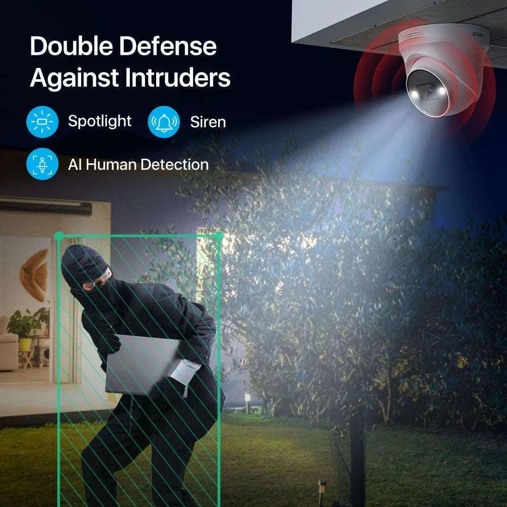 ZOSI 4K PoE Security Camera System with AI Detection-16CH 5MP and 16 Cam / spain / 4T