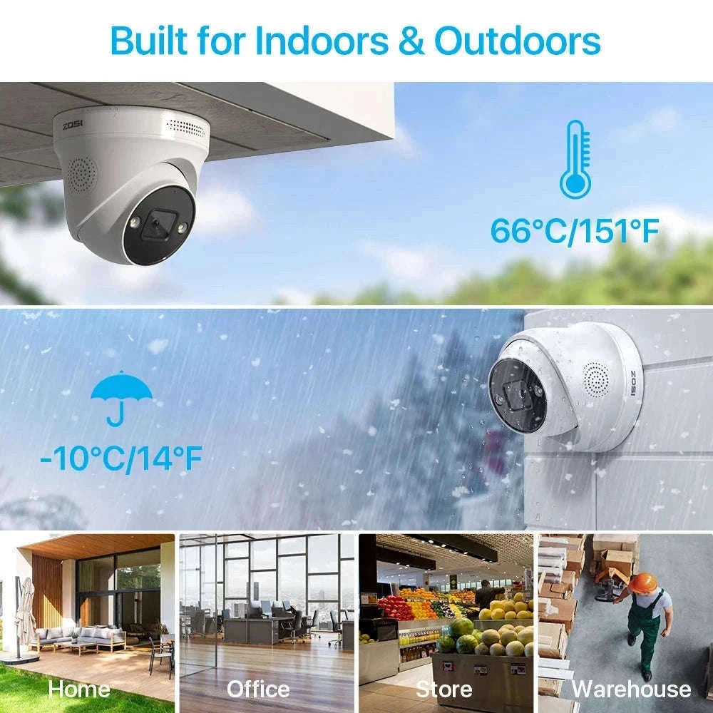 ZOSI 4K PoE Security Camera System with AI Detection-16CH 5MP and 16 Cam / spain / 4T