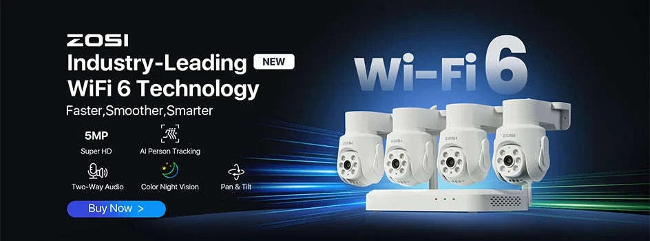 ZOSI 8CH 1080P Wired Security Camera System, 4-Camera Kit-4PCS Cam / 2T / spain