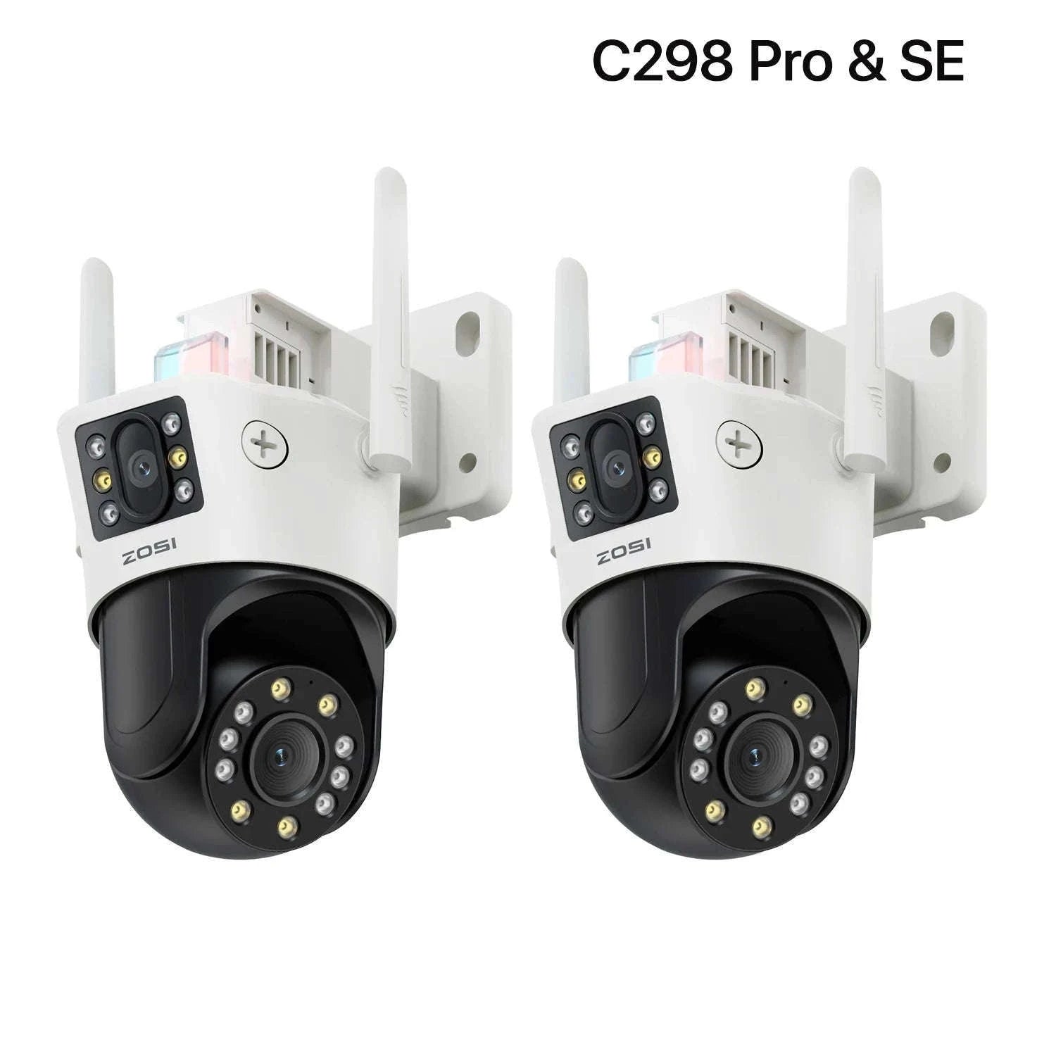 ZOSI 8MP Dual-Lens WiFi PTZ Outdoor Security Camera-C298 Pro and SE / United States