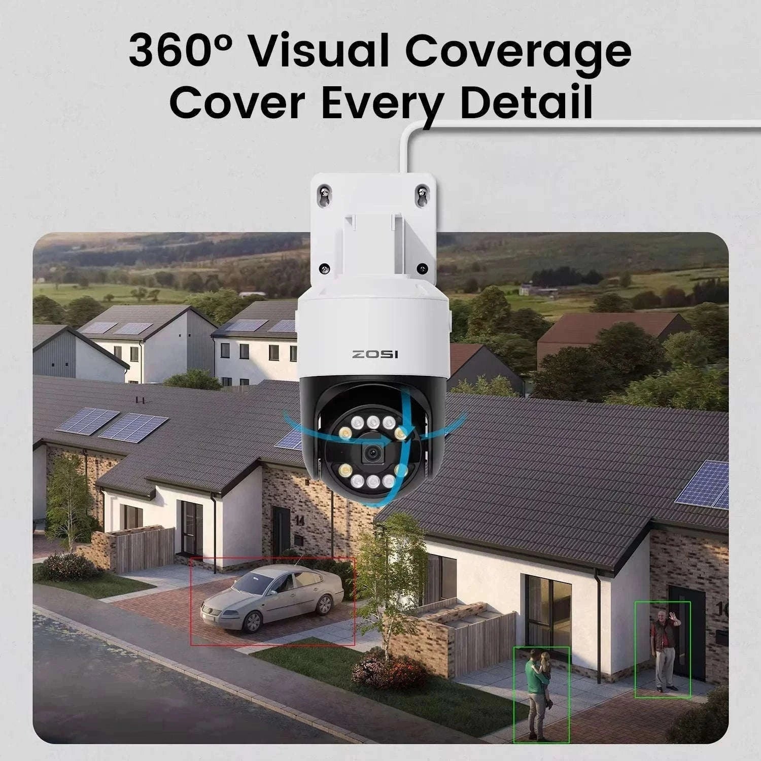 ZOSI 8MP PoE Outdoor Security Camera with AI Detection-5MP / Poland