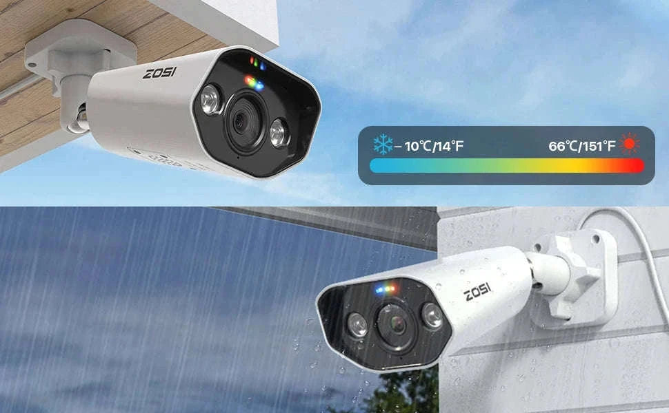 ZOSI 8MP PoE Outdoor Security Camera with Two-Way Audio-5MP / Poland
