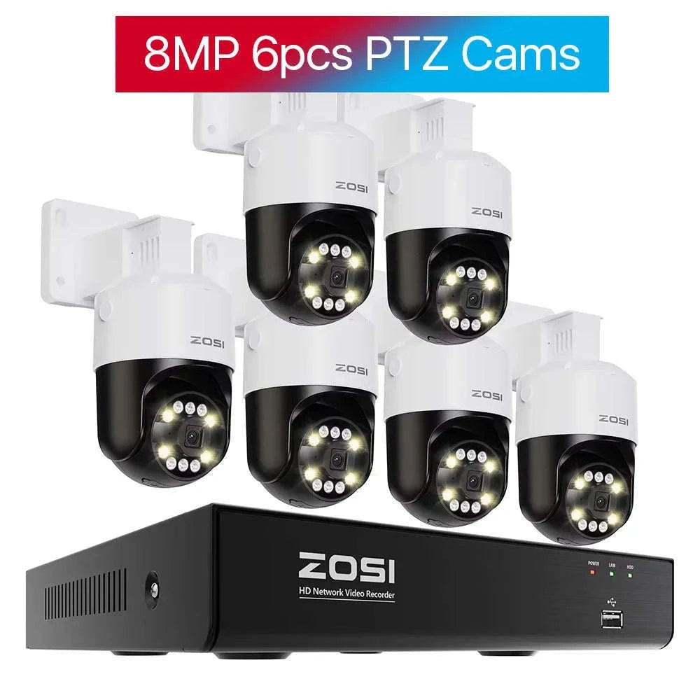 ZOSI 8MP PoE Security Camera System with AI Detection-2PCS 5MP Cameras / Australia / None